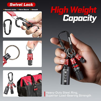 Geinxurn 5Pcs Socket Holder Keychain, 3/8" Drive Quick Release & Quick Change - Image 7