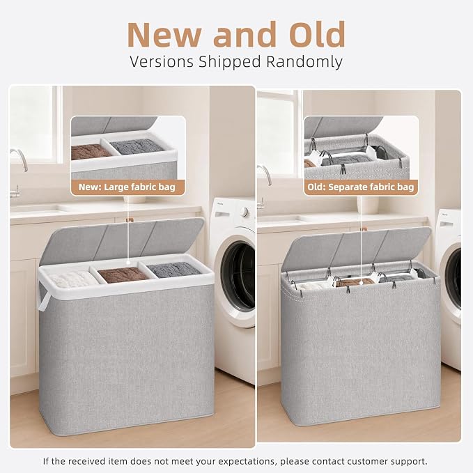 STORAGE MANIAC Triple Laundry Hamper - Image 4