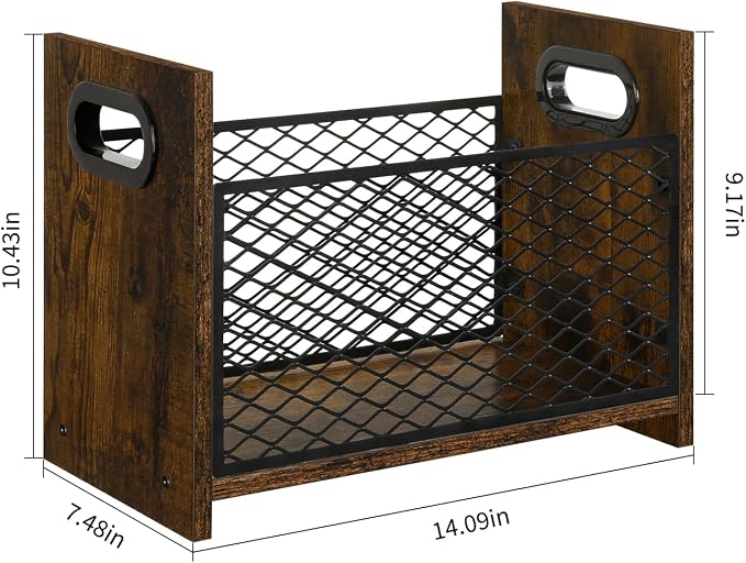 YINMIT Magazine Holder, Magazine Rack Floor, Magazine Storage Basket, File - Image 4