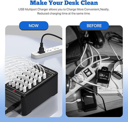 USB C Charger Station 150W, 30 Port USB Charger Block USB Charging Hub - Image 6