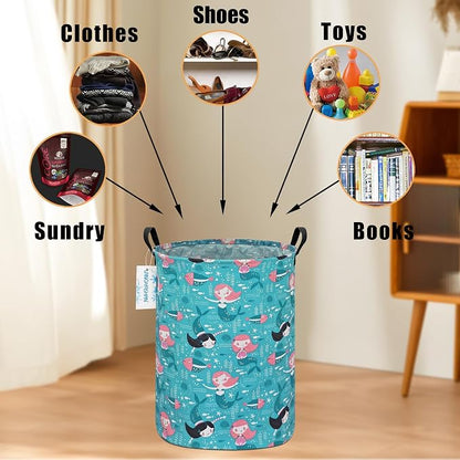 LANGYASHAN Storage Bin, Canvas Fabric Collapsible Organizer Basket - Image 4