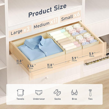DIMJ Drawer Organizer Clothes - Image 2