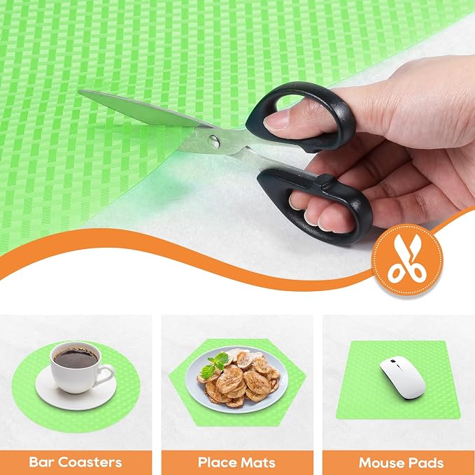Fridge Liner Shelf Liners for Kitchen Cabinet Refrigerator Liners Waterproof & - Image 6