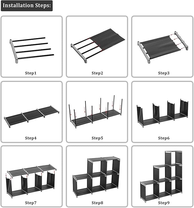 6 Cube Storage Organizer, Closet Storage Shelves - Image 6