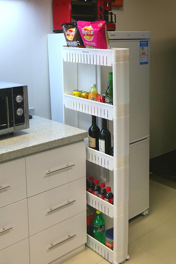 Laundry Room Organizer, Mobile Shelving Unit Organizer - Image 7