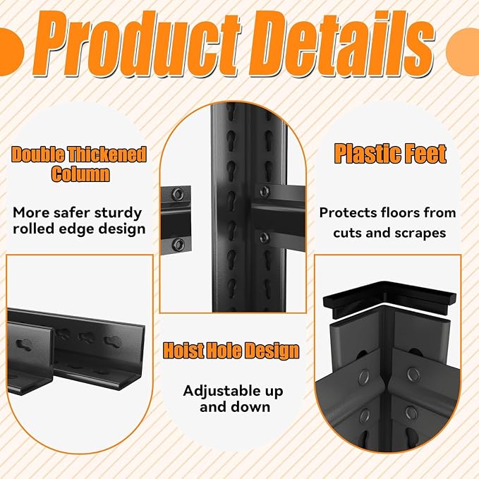 Garage Storage Shelves, 5 Tier Shelving Unit, 40 inch Wide, 18” Deep, 78” Tall - Image 9