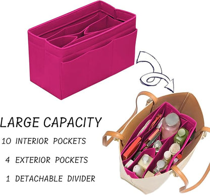 DailyPlus Purse Organizer Insert Felt Bag Organizer Handbag Organizer Insert - Image 5