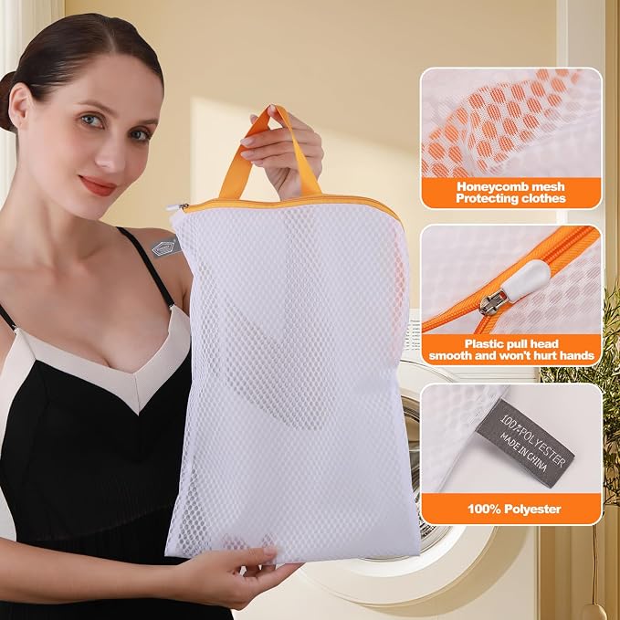 Kimmama Laundry Bags Mesh Wash Bags, Washing Bag - Image 3