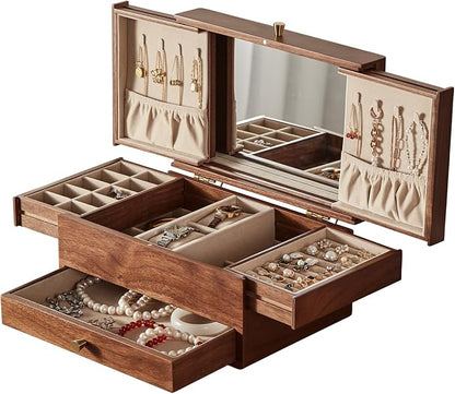 CHOSIN Black Walnut Wooden Jewelry Box - Image 9