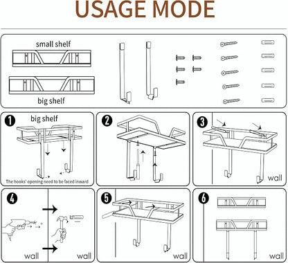 Ironing Board Hanger, 2-Layer Iron Holder Wall Mounted | Laundry Room Decor - Image 6