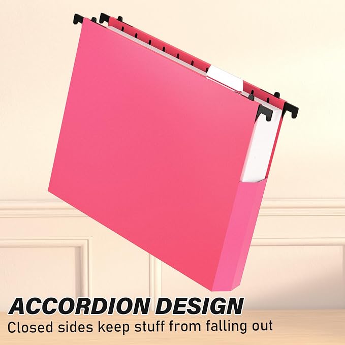 Ansook Hanging File Folders Letter Size Extra Capacity, Heavy Duty 2" - Image 5