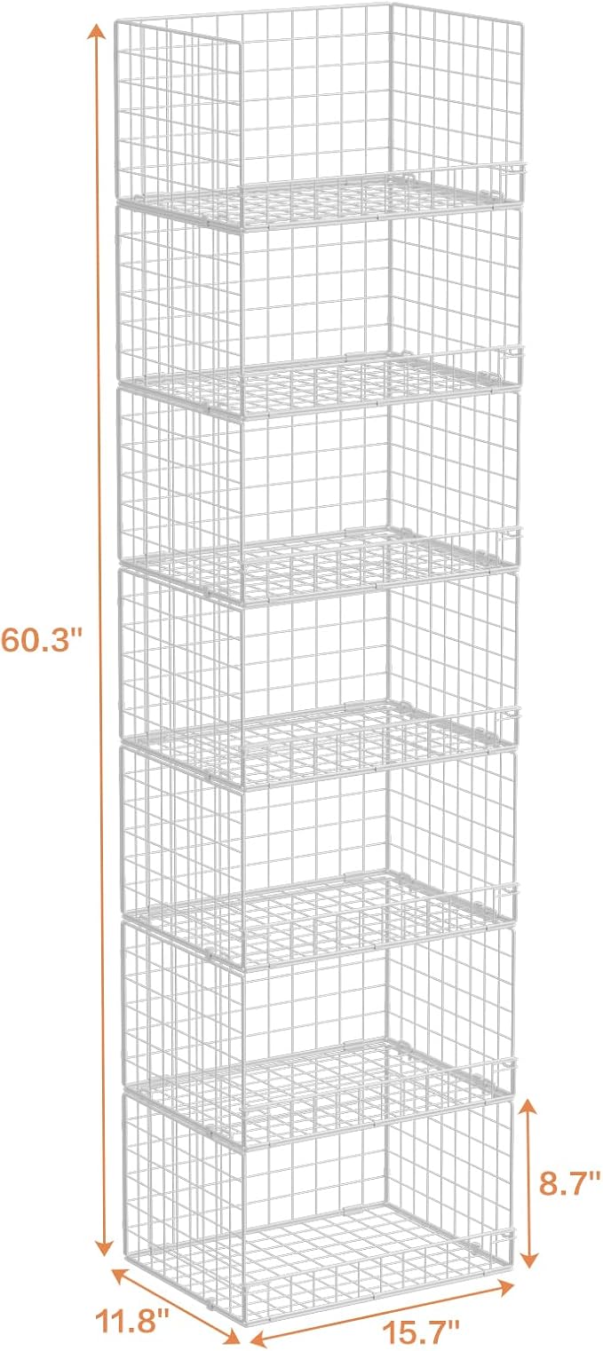 Yociyoga 7-Tier Stackable Closet Organizers and Storage Shelves, Foldable - Image 3