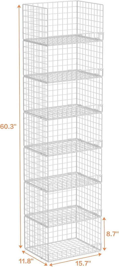 Yociyoga 7-Tier Stackable Closet Organizers and Storage Shelves, Foldable - Image 3