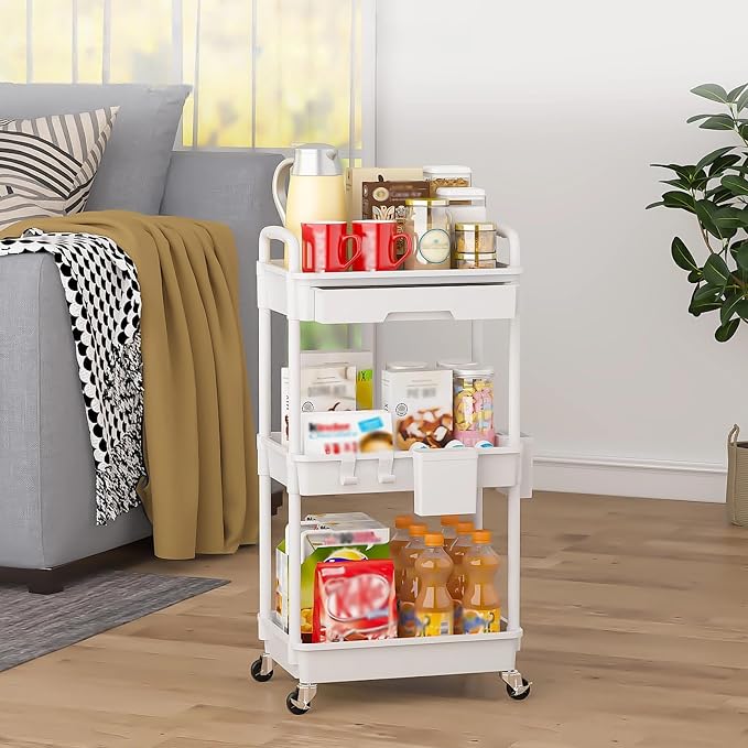 3 Tier Rolling Utility Cart - Image 8