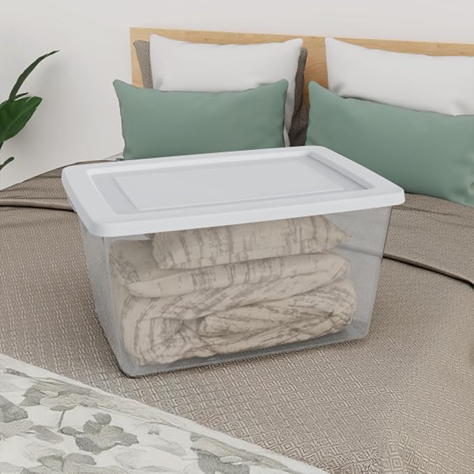 Sterilite 18 Pack Storage Boxes, Lightweight Home Organizers - Image 4