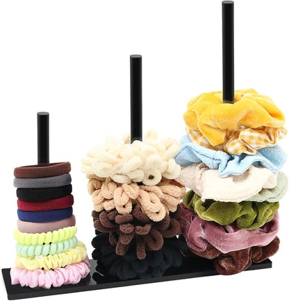 SMUK 3-Tiers Acrylic Scrunchie Holder Organizer by SMUK