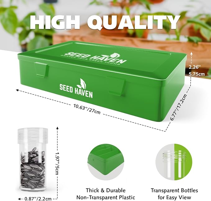 Seed Organizer Storage Box, Seed Holder Packet Organizer, Seed Vault Container - Image 3