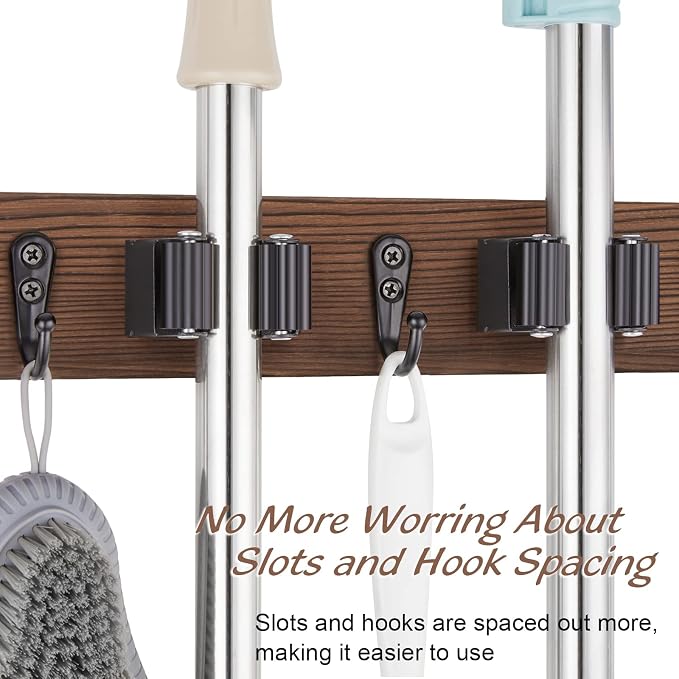 Mop Broom Holder Wall Mount - Image 5