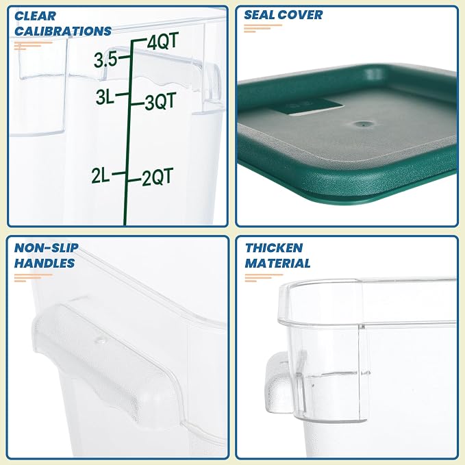 4 Pack Food Storage Containers - Image 3