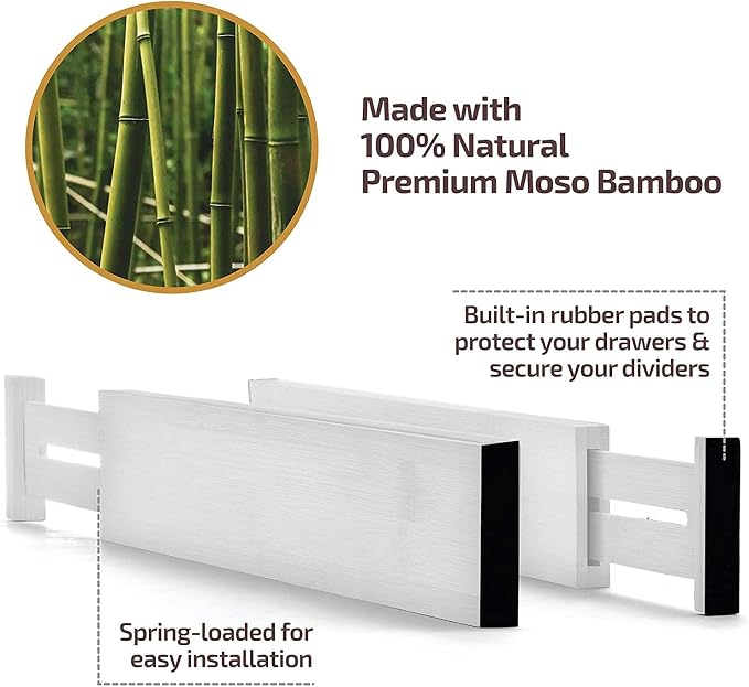Bambüsi 4 Pack Drawer Dividers - Image 9