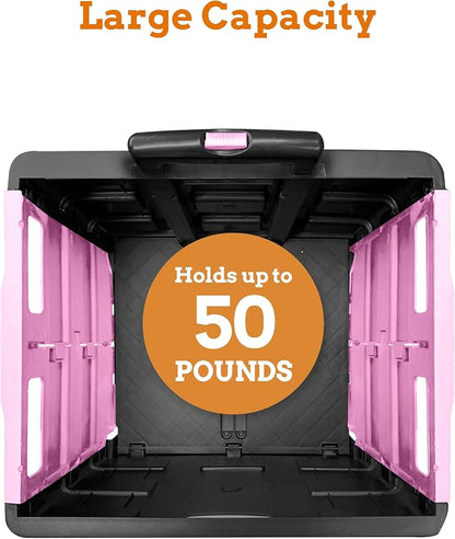 Ultra-Slim Rolling Collapsible Storage Pack-N-Roll Utility-carts, - Image 3