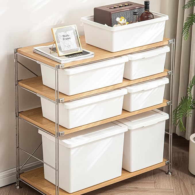 15 Quart Stackable Plastic Storage Bins - Image 2