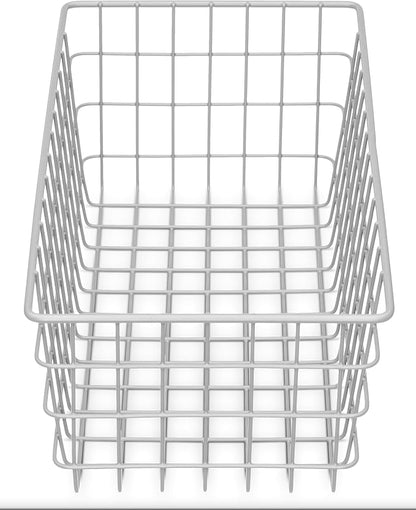 Whitmor 4 Pack Grey Wire Baskets - Image 4