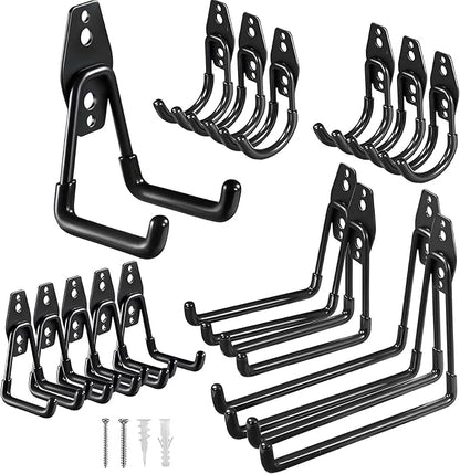 Garage Hooks, 16 Pack Garage Hooks Heavy Duty, Utility Steel Garage Storage - Image 9