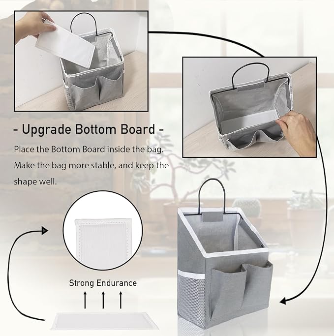 Kanrichu 1pcs Wall Hanging Storage Bag, Wall Hanging Baskets - Image 3