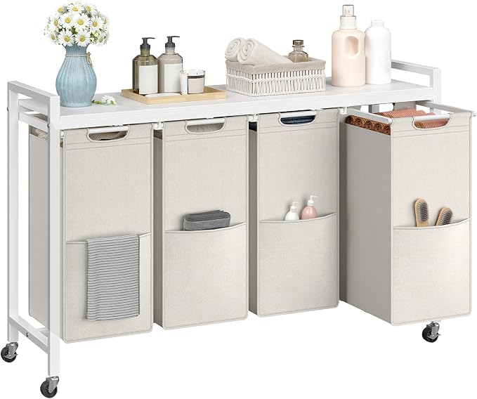 HOOBRO Laundry Sorter 4 Sections, Laundry Hamper - Image 8