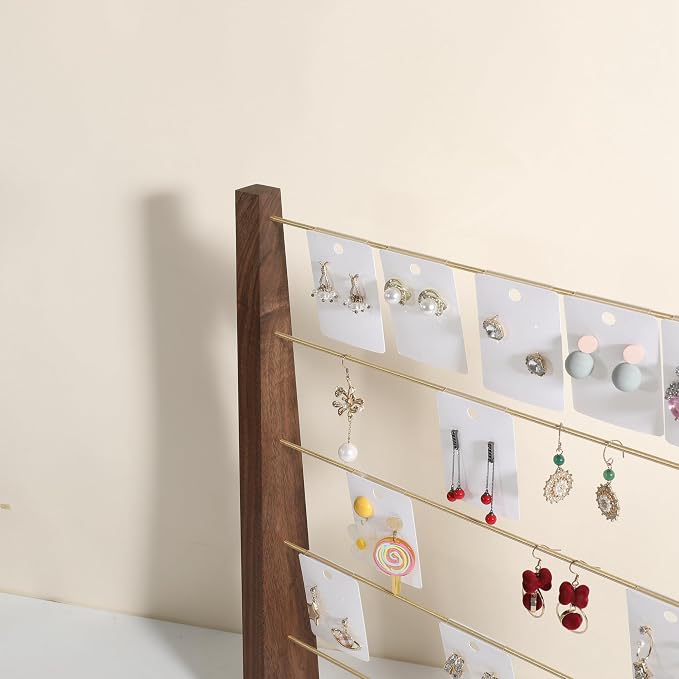 GemeShou 5 Tiers Walnut Earring display stands - Image 5