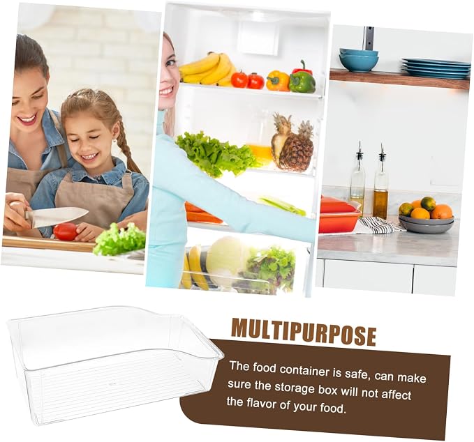 Clear Refrigerator Drawer Organizer Storage Container - Image 7