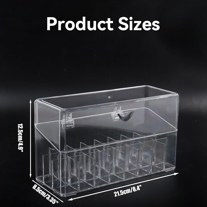 Klmnop Rollerball Perfume Organizer, 24 Grids Clear Acrylic Perfume Organizer - Image 2