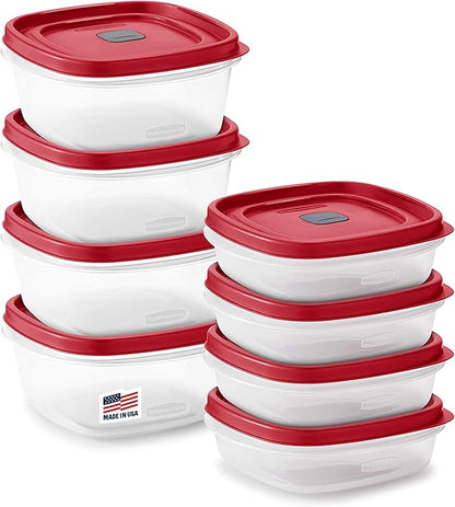 Rubbermaid 16-Piece BPA-Free Plastic Food Storage Set, Dishwasher Safe: Perfect by Rubbermaid