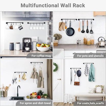 Mkono Mug Holder Wall Mounted Coffee Cup Rack Hanger Modern Metal - Image 5