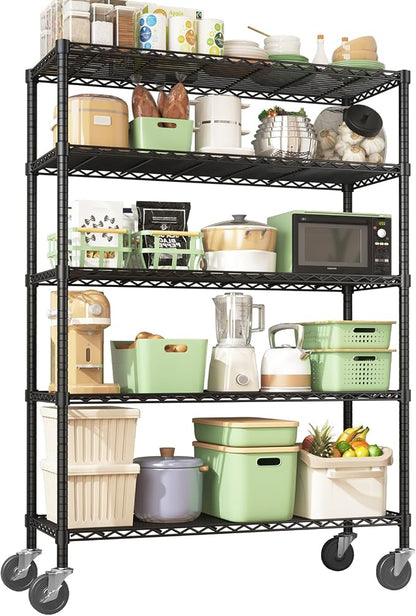45" W x 20" D x 72" H Wire Shelving Unit by Unknown
