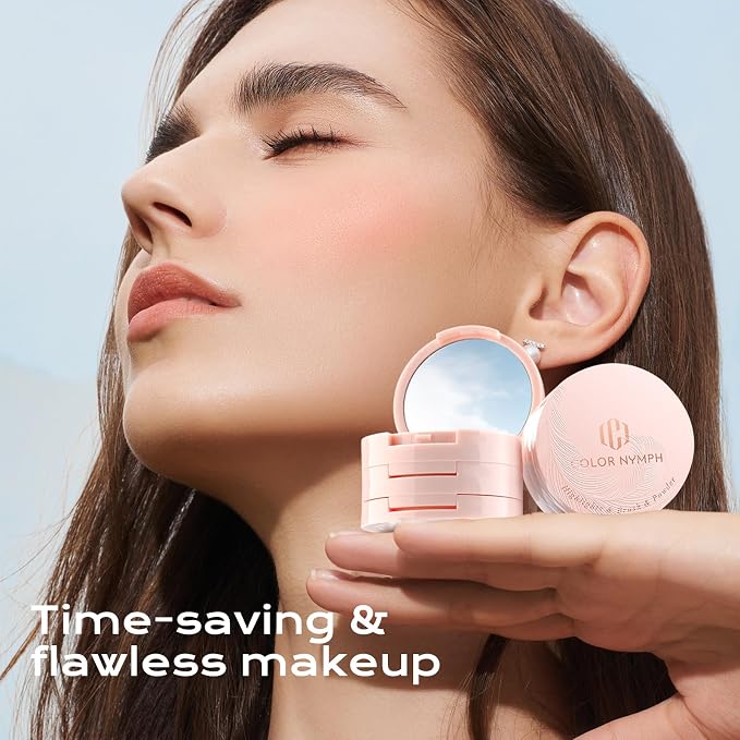 Color Nymph 3 Colors Contour Blush Highlighter Makeup Palette | 3-IN-1 - Image 5