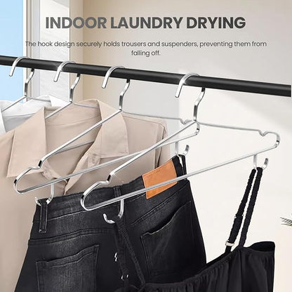 Jiang&Rong 20 Pack Stainless Steel Hangers - Image 6