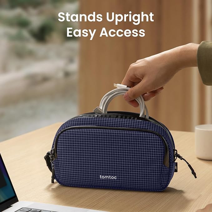 tomtoc Electronic Organizer Travel Case Performance, Water Resistant Dual - Image 4