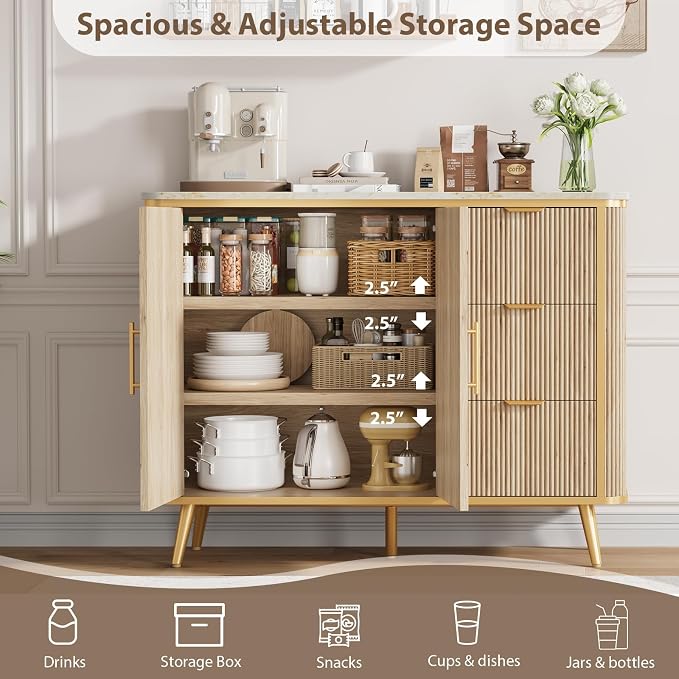 47.3" Modern Buffet Cabinet - Image 8