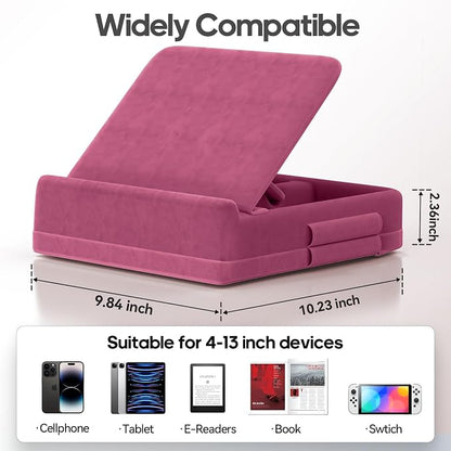 KDD Tablet Pillow Stand with Storage, Foldable iPad Holder - Image 8