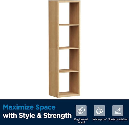 4 Cube Storage Organizer Single Row, Cube Shelf - Image 8