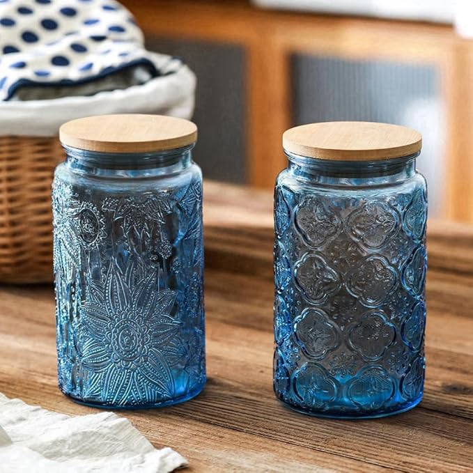ANSQU 4-Pack Vintage Glass Jars - Image 3