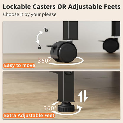 YAOHUOO 3 Tier Large Printer Stand - Image 8