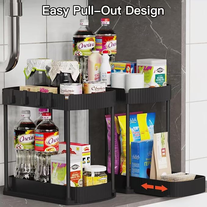 Multi-Purpose Pull-Out Storage Organizers, Under Sink & Cabinet Storage - Image 6