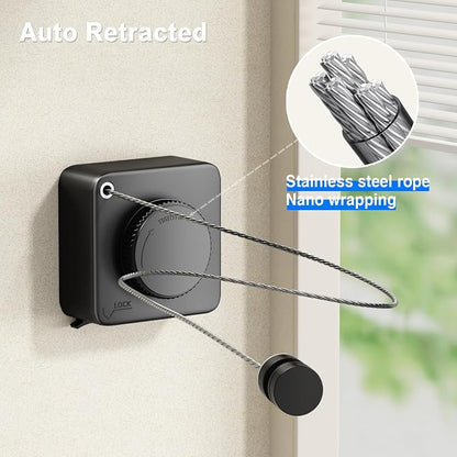 MUSTORN Retractable Clothesline Indoor, Non-Sagging Outdoor Clothes Line - Image 4