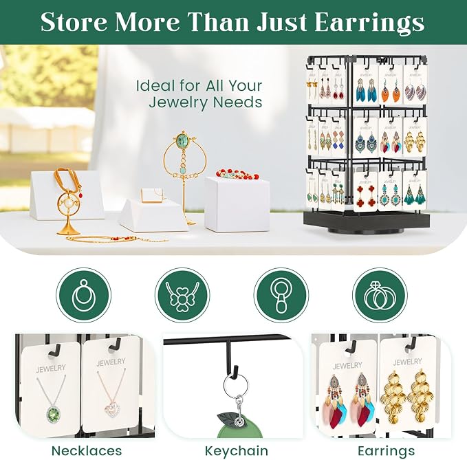 EsLuker.ly Rotating Earring Display Holder Stand - Image 4