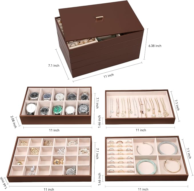 Voova Stackable Jewelry Organizer Tray - Image 6