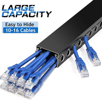 ZhiYo Cable Raceway 78in, Server Rack Cable Management Under Desk Cord Organizer - Image 3