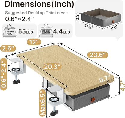 Desk Extender Tray, Desk Extension - Image 6